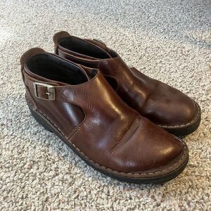 Naot Shoes Womens Malta Ankle Boot Bootie Brown Leather Buckled 41 Academia